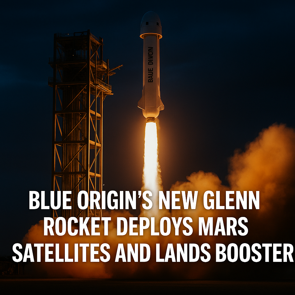 Blue Origin’s New Glenn Rocket Deploys NASA Mars Satellites