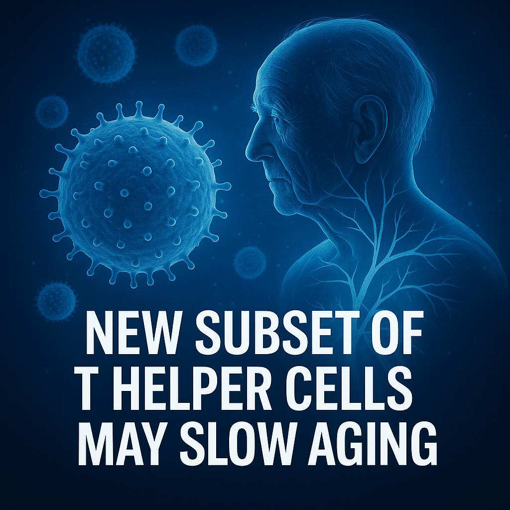 NEW SUBSET OF T HELPER CELLS MAY SLOW AGING, STUDY FINDS