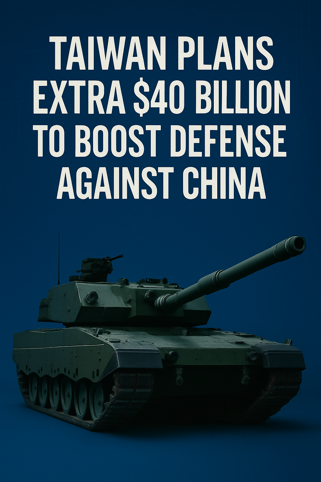 Taiwan Plans Extra $40 Billion to Boost Defense Against China