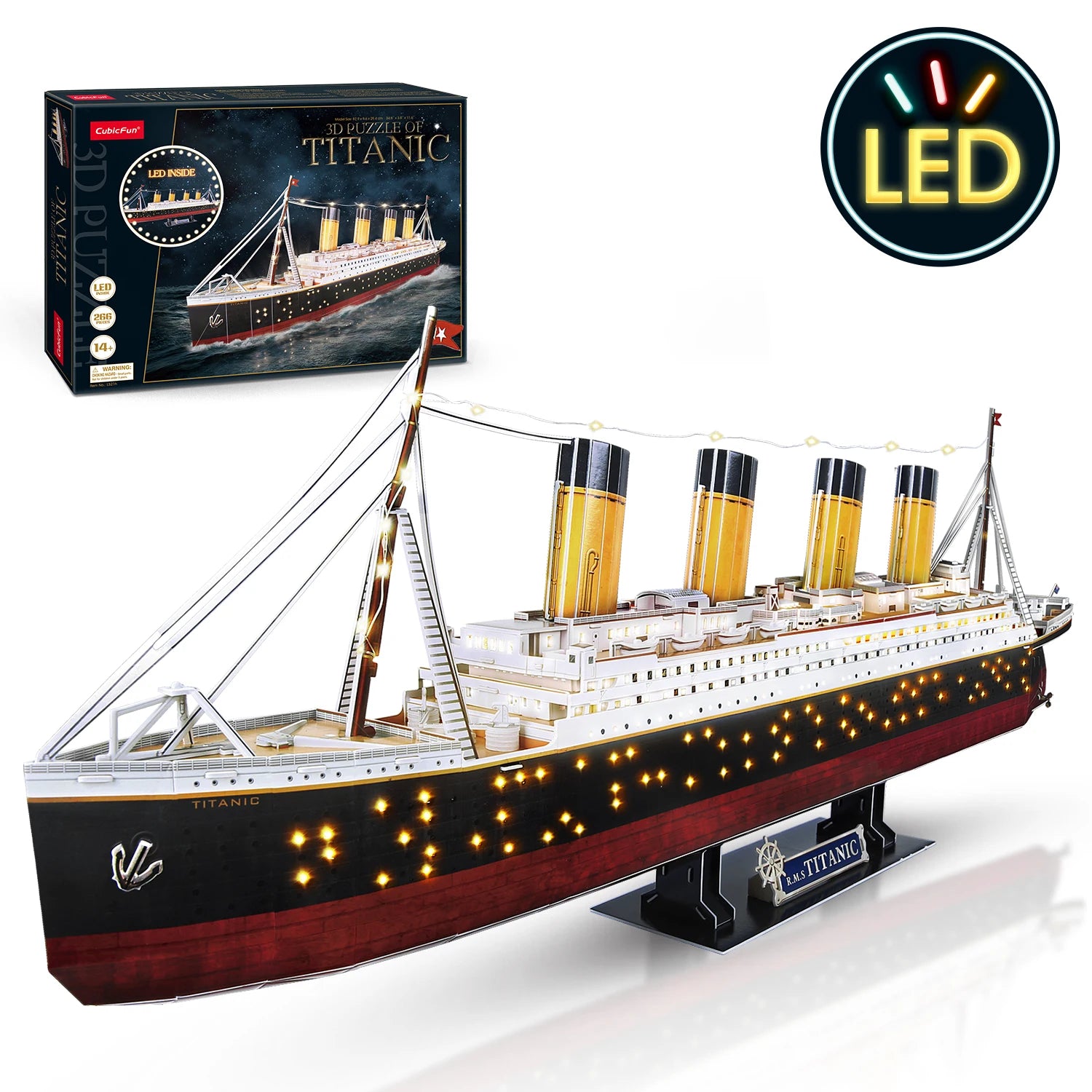 LED 3D Scale model ship