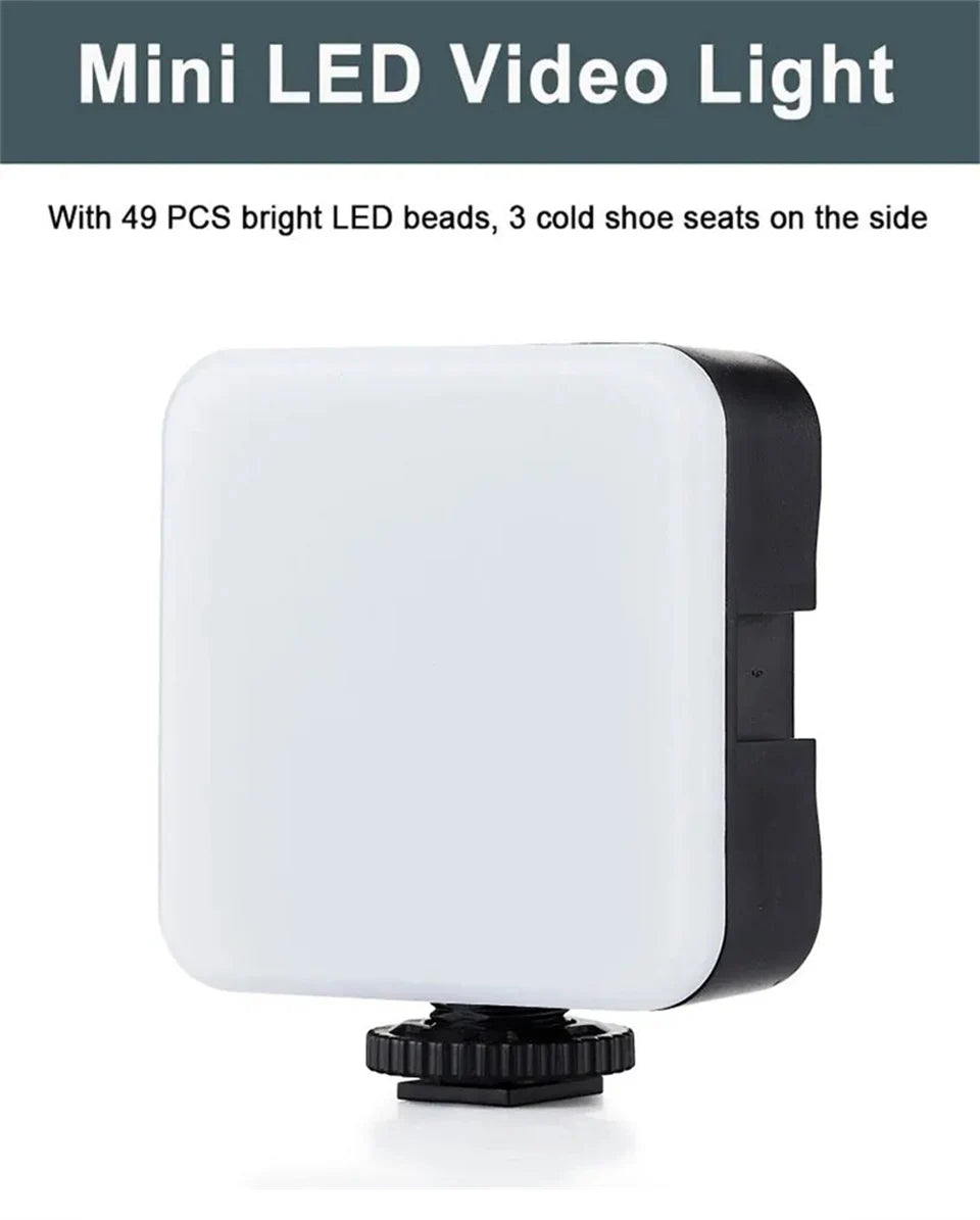 Vlogging Tripod Kit With Light and Mic