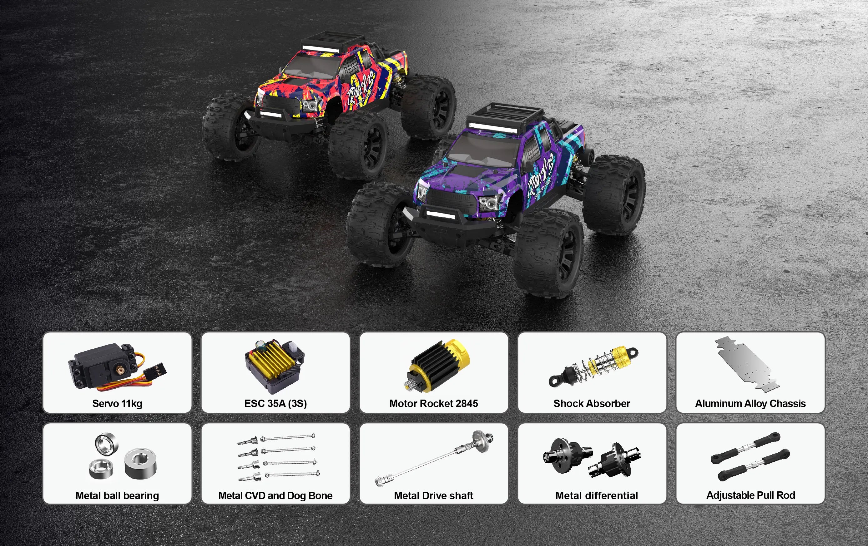 4WD RC Car - 80km/h