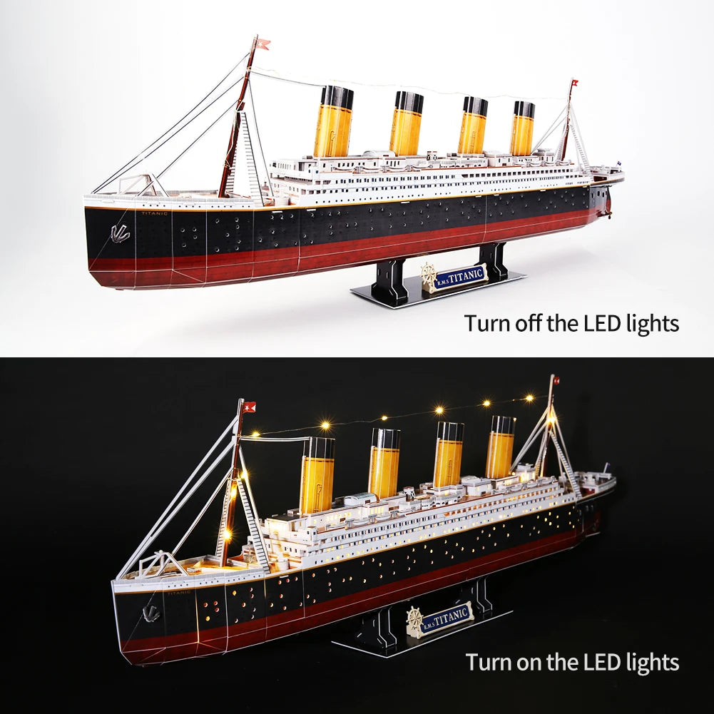 LED 3D Scale model ship