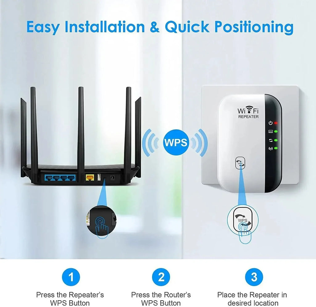 Wireless Signal Booster Wifi Extender Small Steamed Bun Network Repeater Ap Broadband Home Router Signal Amplification Extension wall braker