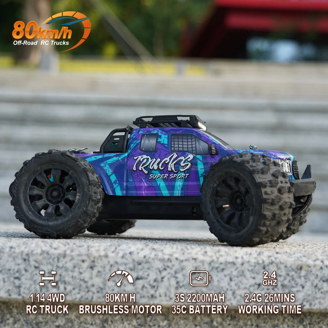 4WD RC Car - 80km/h