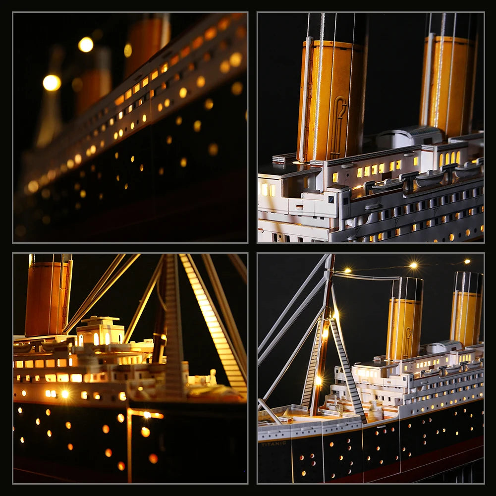 LED 3D Scale model ship