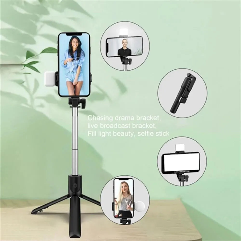Selfie Stick Tripod with LED Selfie Light