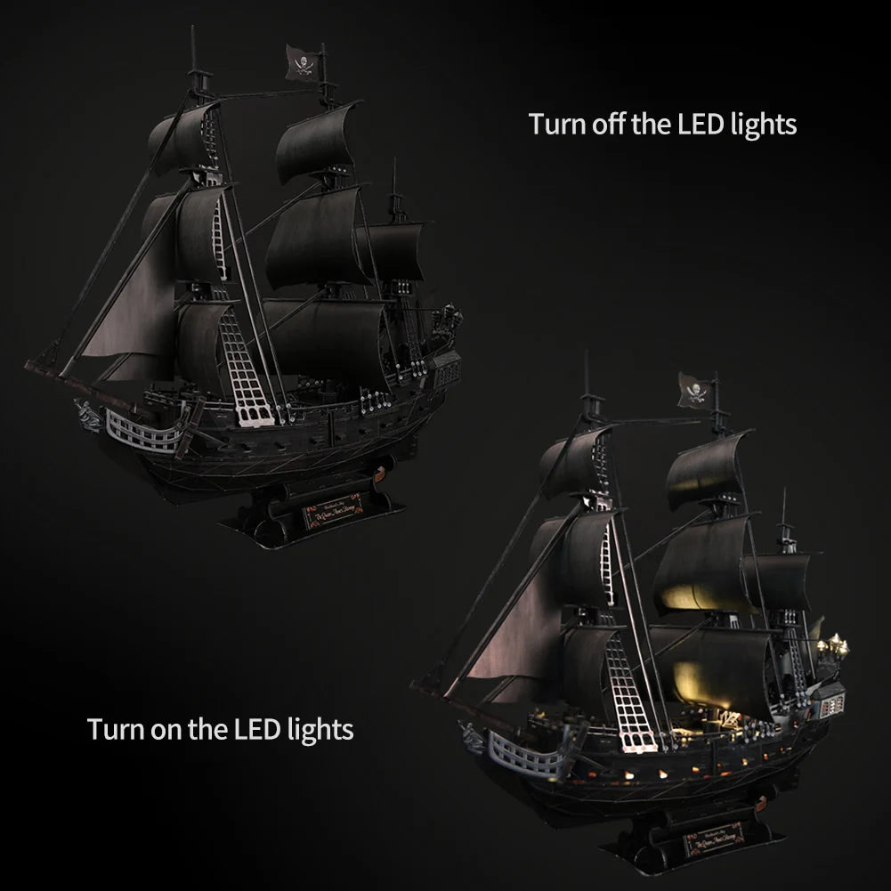 LED 3D Scale model ship