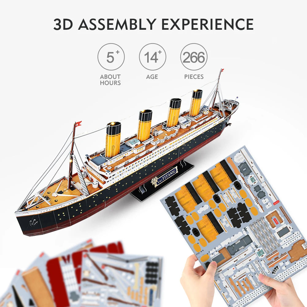 LED 3D Scale model ship