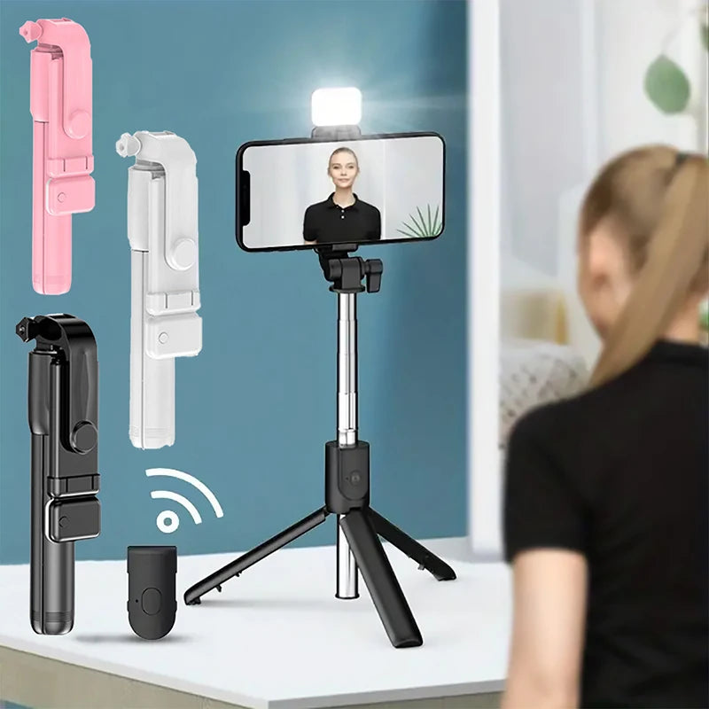 Selfie Stick Tripod with LED Selfie Light