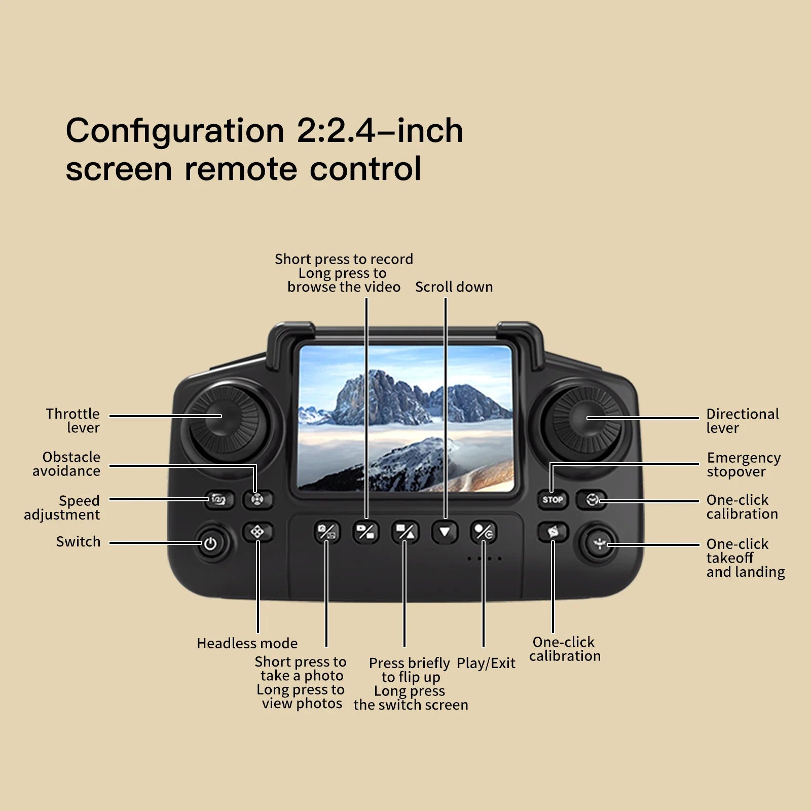 8k Drone Camera With Screen Controller