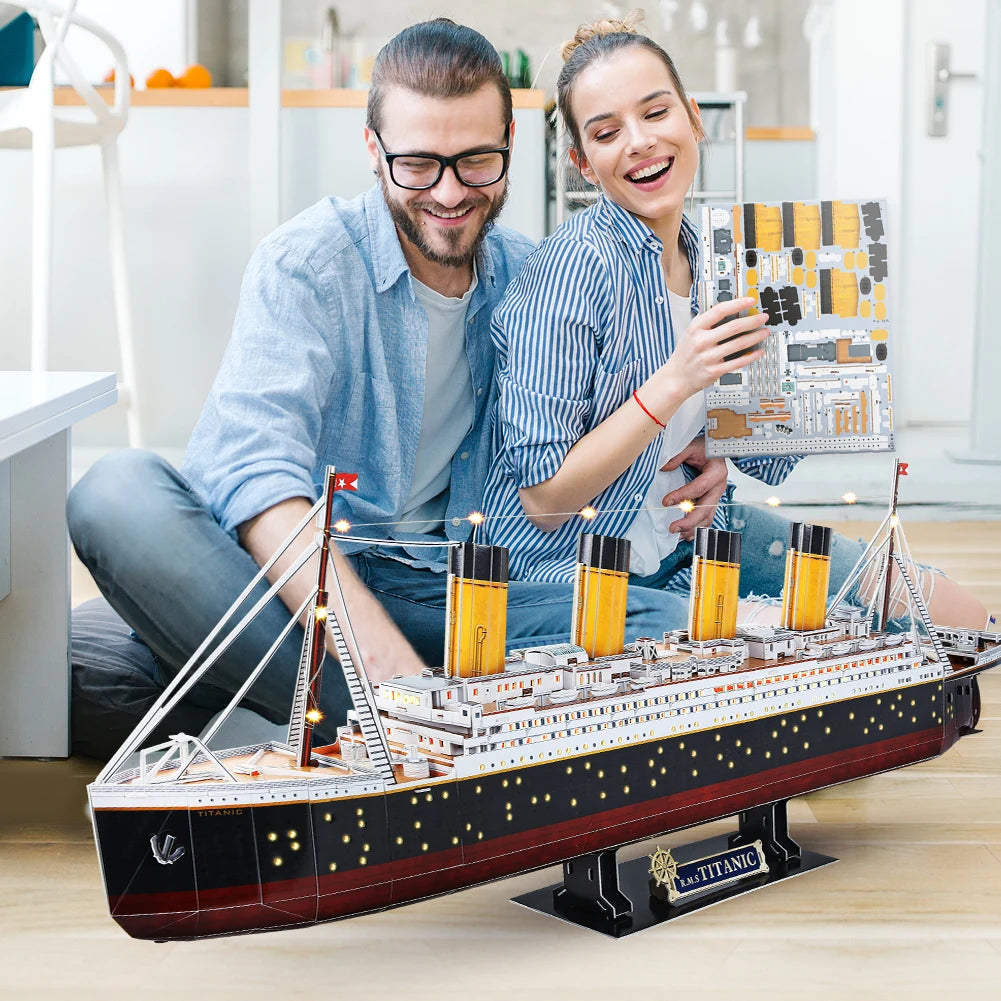 LED 3D Scale model ship