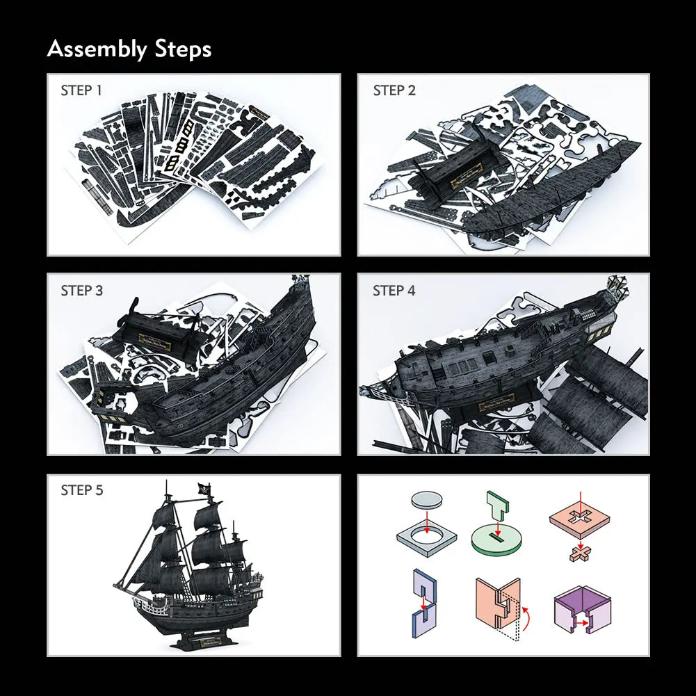 LED 3D Scale model ship