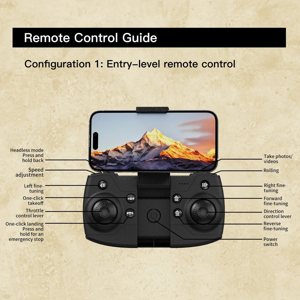 8k Drone Camera With Screen Controller