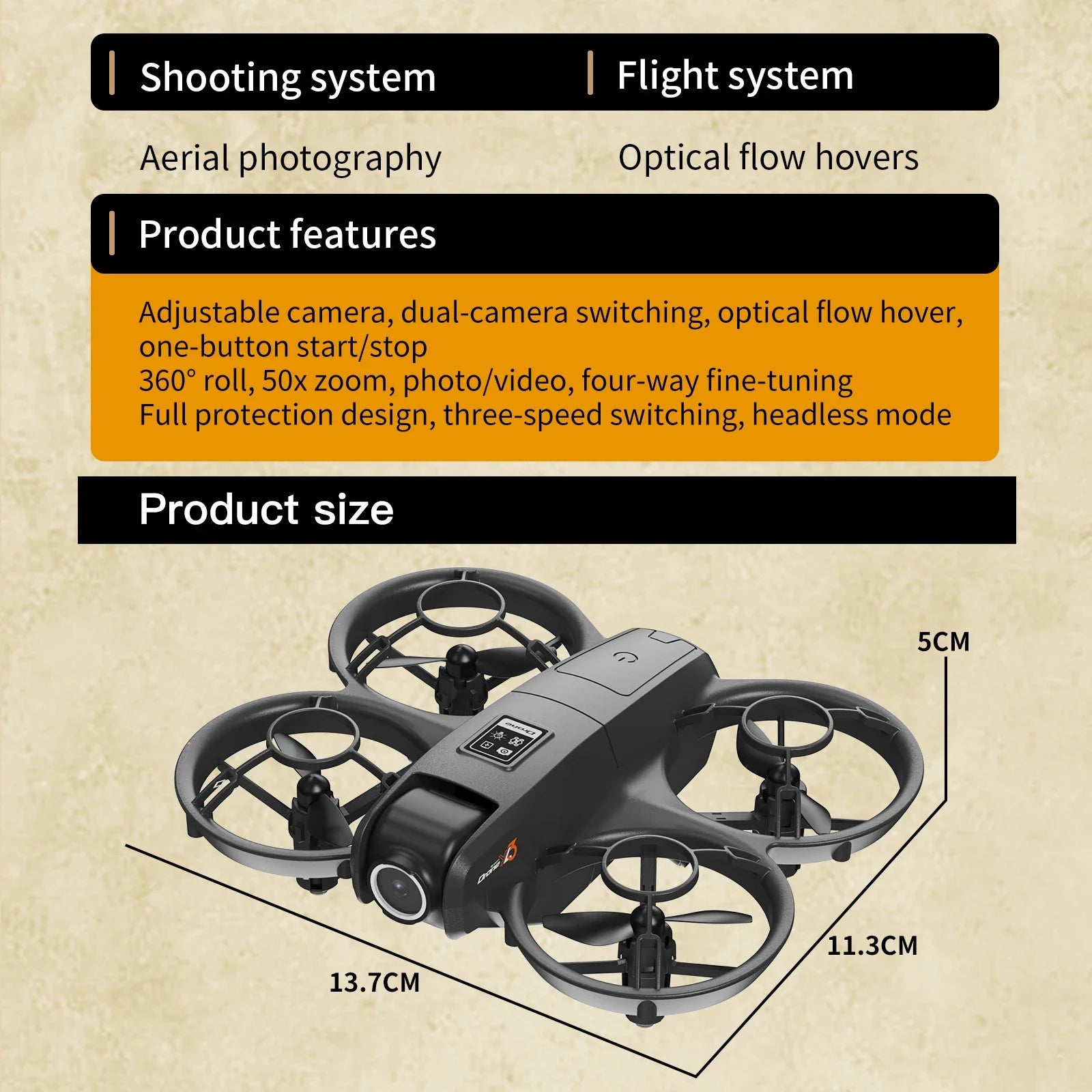 8k Drone Camera With Screen Controller