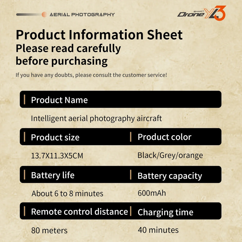 8k Drone Camera With Screen Controller